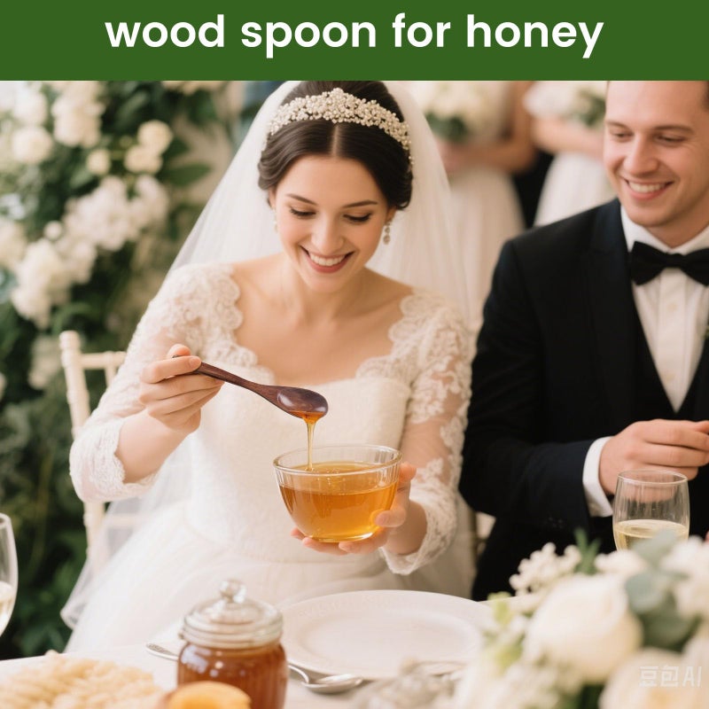 HANSGO 6PCS Wooden Spoons for Eating, 6 Inch Small Wooden Spoons for Honey, Coffee, Tea, Hot Cocoa, Jam, Bath Salts, Little Wood Table Spoon for Stirring, Smooth Finish, Unique Gifts for Men Women - Image 4