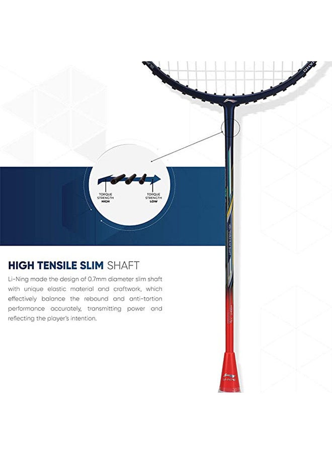 Li-Ning - Air Force G2 - 77 Carbon-Fiber Strung Badminton Racket with Full Racket Cover | For Intermediate Players | 77 grams | Maximum String Tension - 30lbs - Image 1