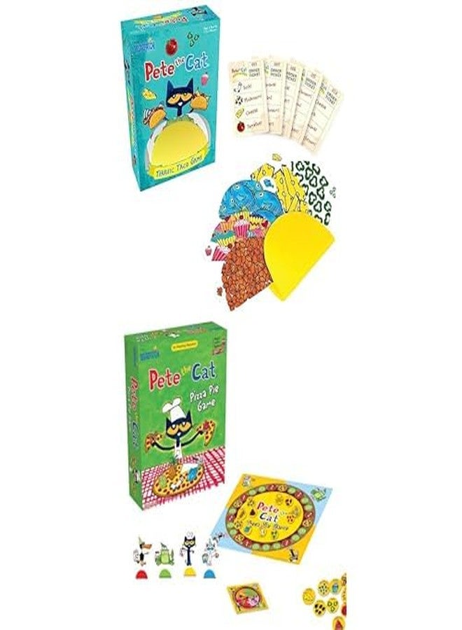 Briarpatch Bundle: Pete The Cat Terrific Taco Game & Pizza Pie Game, Ages 3+