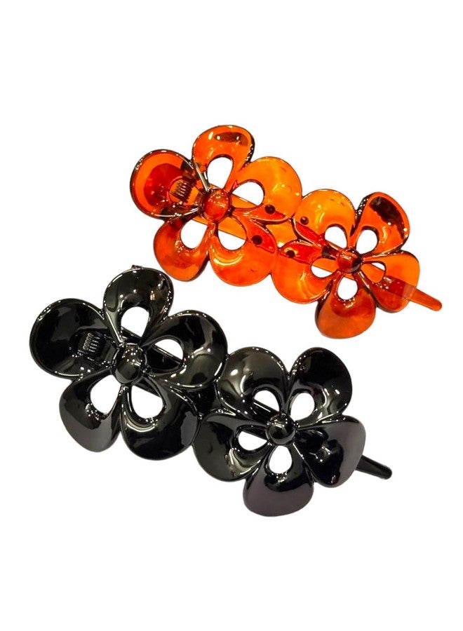 BIG BOX -2 Pieces Clips, Oval Clips, Frosted Clips, Glossy Clips, French Concord Hair Barrettes，for Updo，Women， Girls， Thick Hair - Image 1