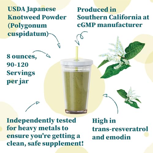 Nature Restore Japanese Knotweed Powder, 8 Ounce, Natural Trans-resveratrol, Non GMO, Gluten Free, Also Known as Polygonum Cuspidatum - Image 4