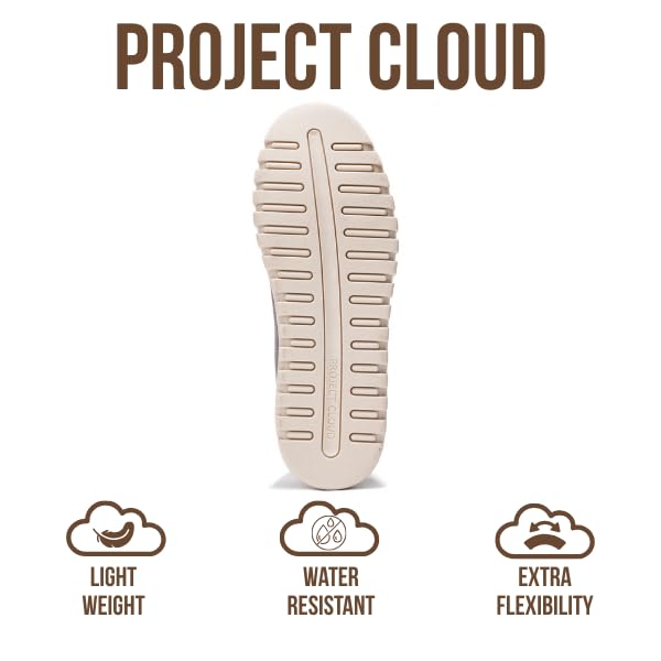 Project Cloud Genuine Leather Loafers for Women – Memory Foam Insoles Slip On Shoes for Women – Lightweight Womens Shoes – Non Slip Womens Loafers (Filide1, CREA,7) Ivory - Image 4