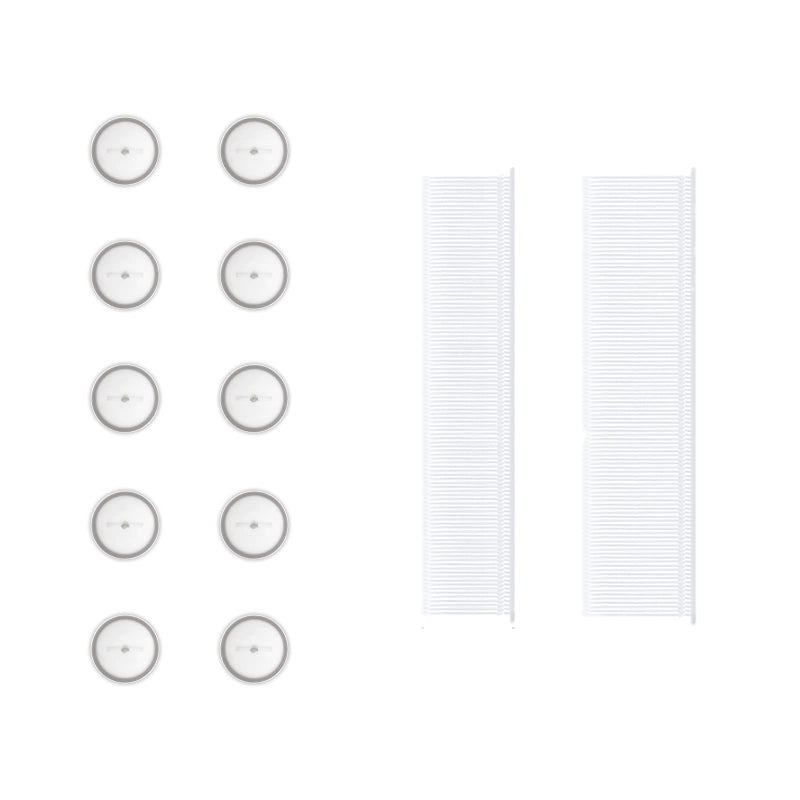 umttery Duvet Clips Gun Accessories 24 Pieces of White Silicone Buttons 100pcs 1 inch Plastic Pins 100pcs 06 inch Plastic Pins
