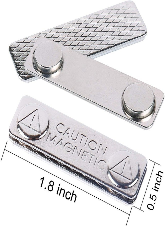 ART IFACT 2 Pieces Stainless Steel Badge Holder/Magnetic Name Tag with Adhesive on Front Plate (2) - Image 3