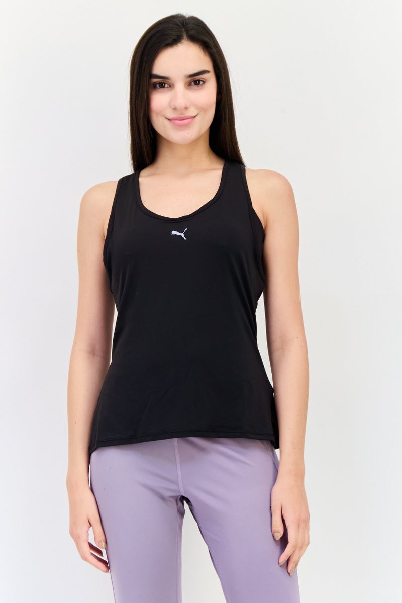 PUMA تي شيرت تدريب بلا أكمام للنساء، أسود - Image 1