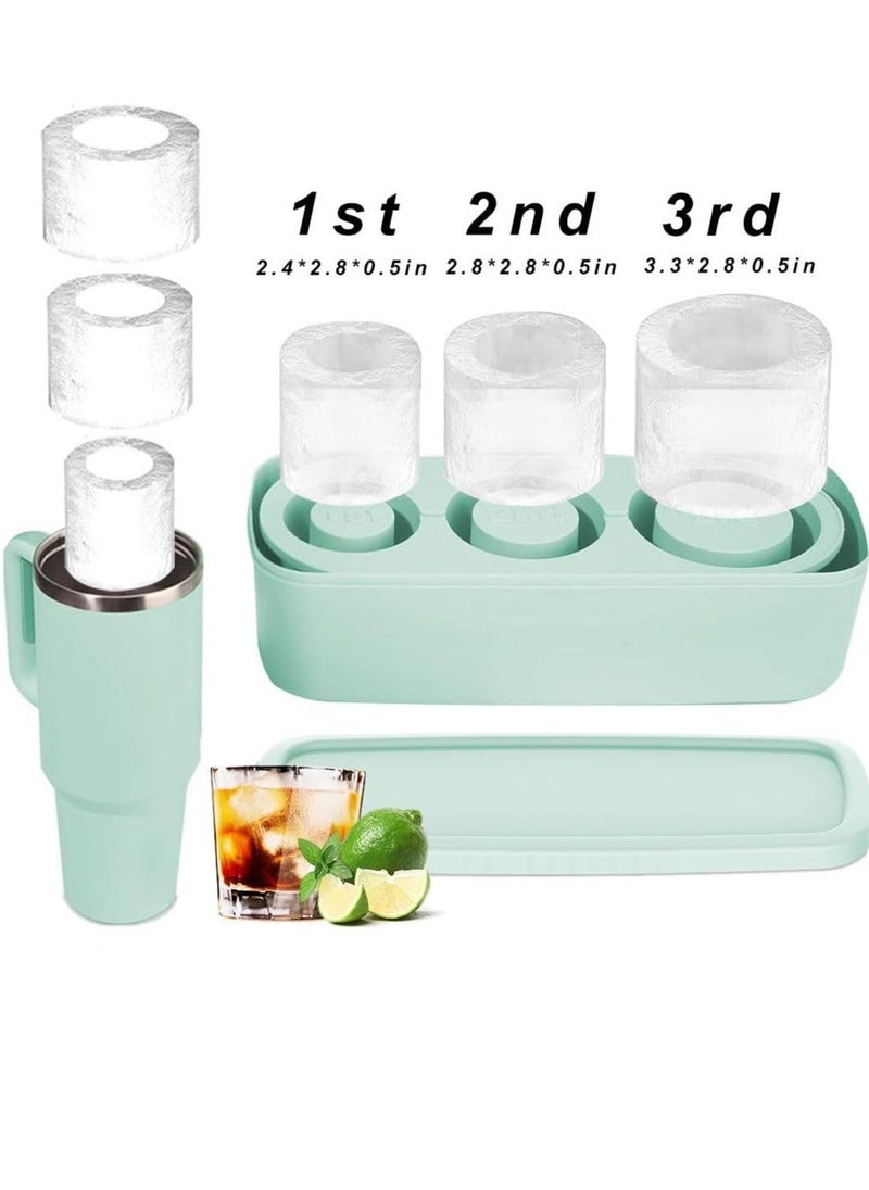 ice cube tray, suitable for 30/40oz Stanley water glass ice making mold, reusable cylindrical silicone ice cube mold, can be used for ice drinks, juice, whiskey, cocktails - Image 2