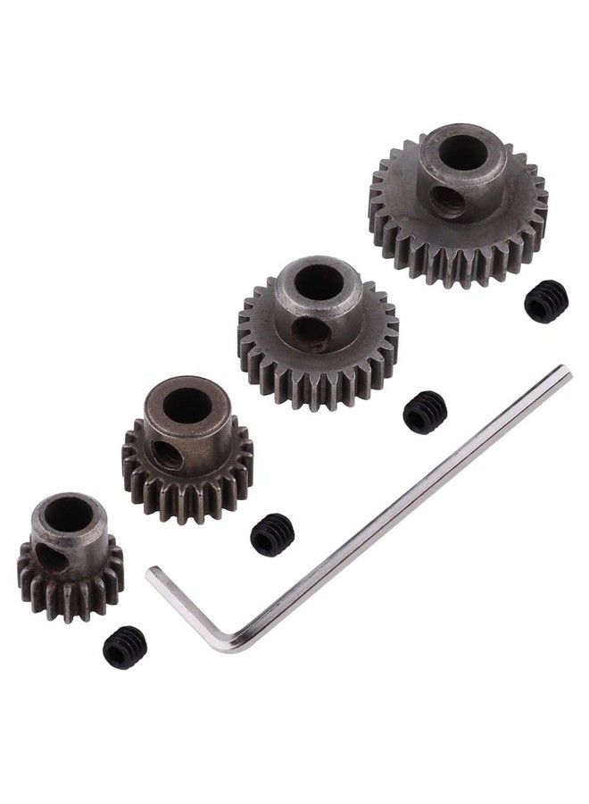 Hobbypark Steel Metal Mod 0.6 Module Pinion Gear Set Motor Gears 5Mm Shaft Hole 17T 21T 26T 29T For Rc Cars Trucks Crawlers Buggies (4 Pack) - Image 2