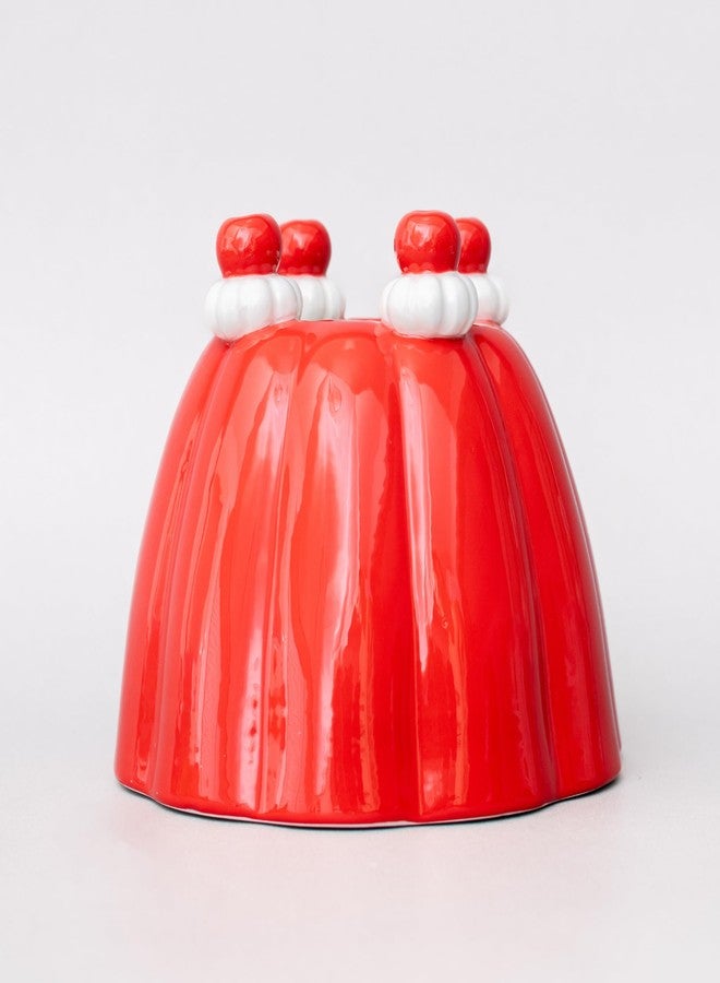 ban.do Retro Inspired Jelly Dessert, Vintage Ceramic Shelf Decor, Unique/Novelty/Eclectic Flower Vase (Jelly Dessert) - Image 3