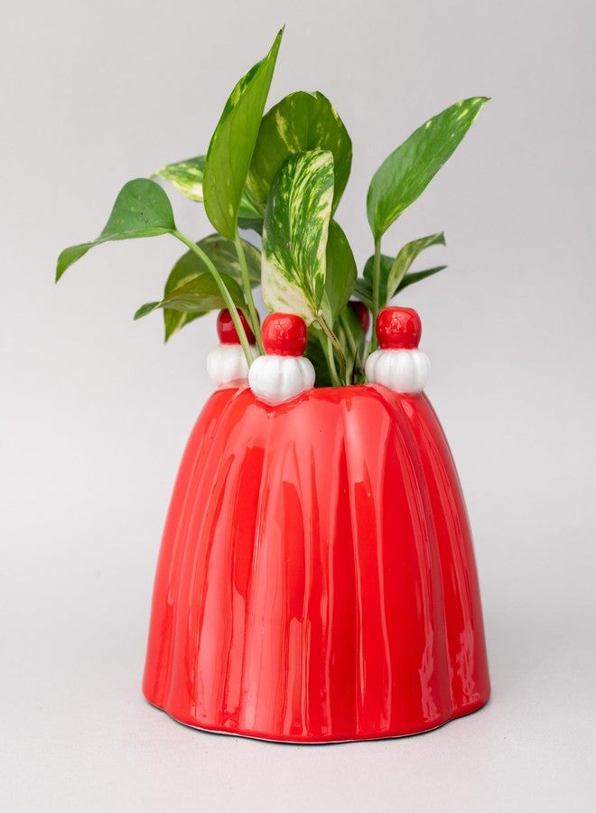 ban.do Retro Inspired Jelly Dessert, Vintage Ceramic Shelf Decor, Unique/Novelty/Eclectic Flower Vase (Jelly Dessert) - Image 4