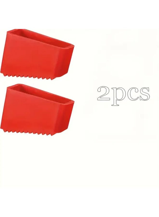 2pcs Thickened Wear Resistant Rubber Ladder Foot Pads Anti Slip Floor Protectors - Image 1