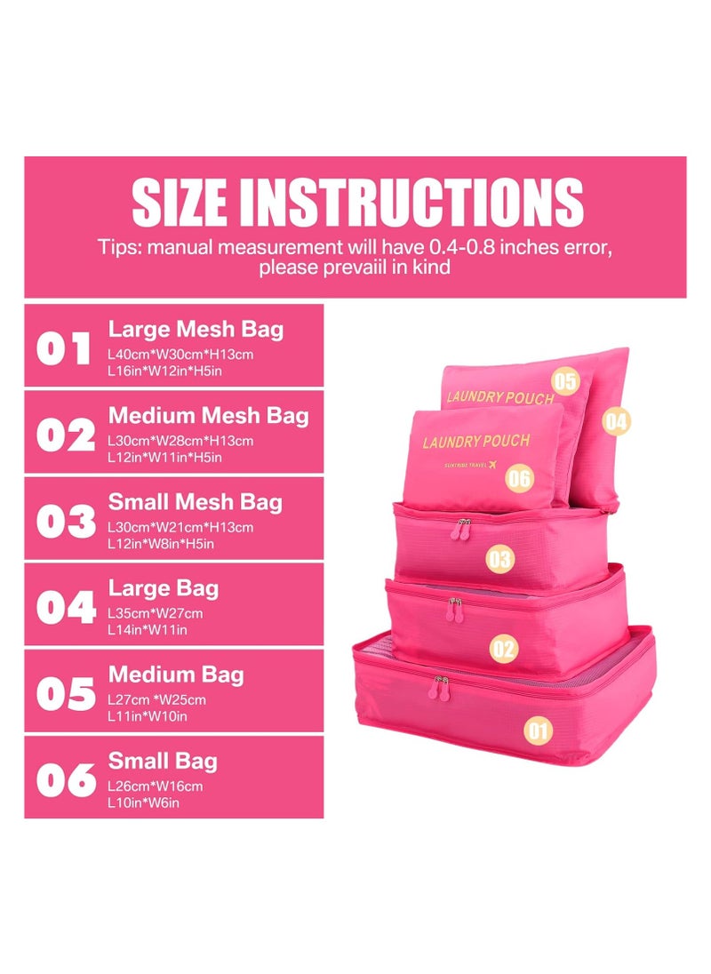 Generic - 6-Piece Multi-Purpose Organizer Set with Laundry Pouch - Travel & Home Storage Solution - Image 1