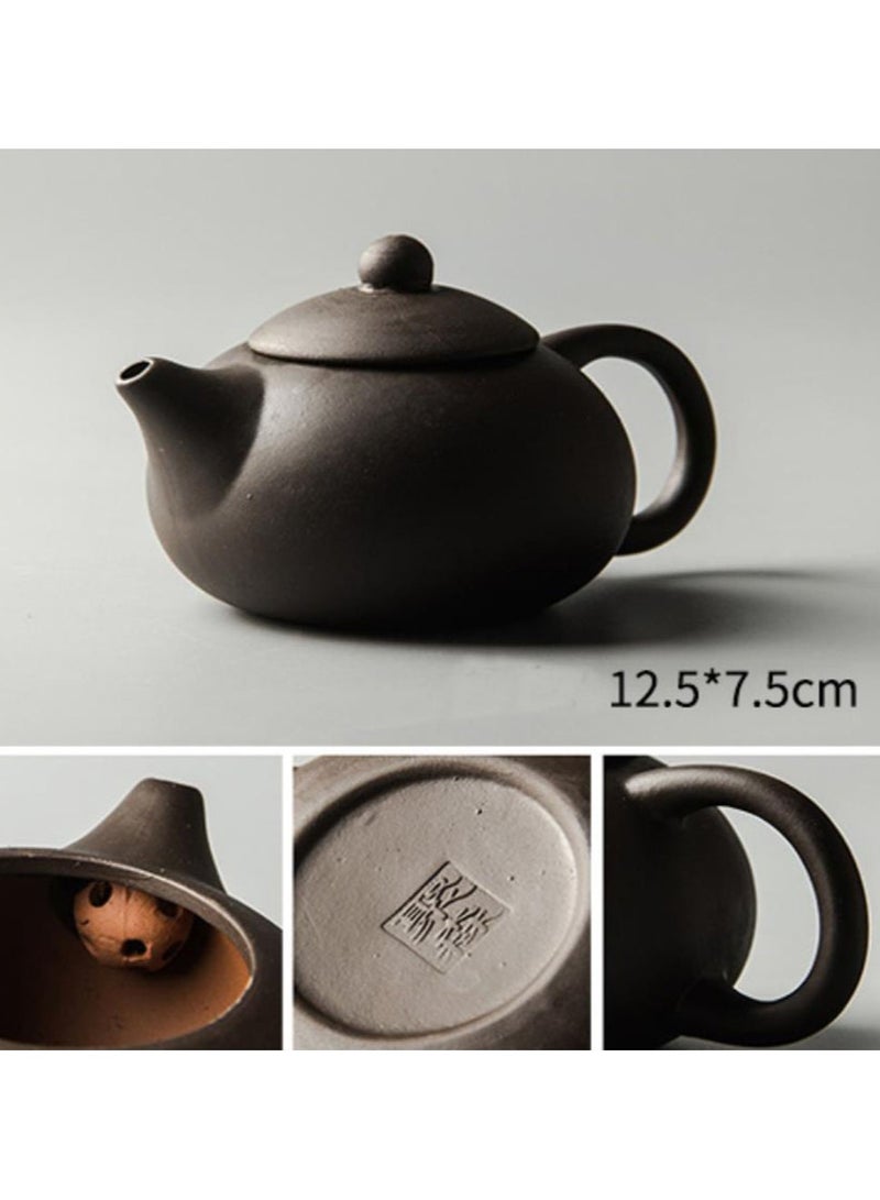 Jingke Zisha Teapot China Yixing Xishi Teapot Kung Fu Tea Set Exquisite Ceramic Tea Set, Purple Sand 150ml - Image 3