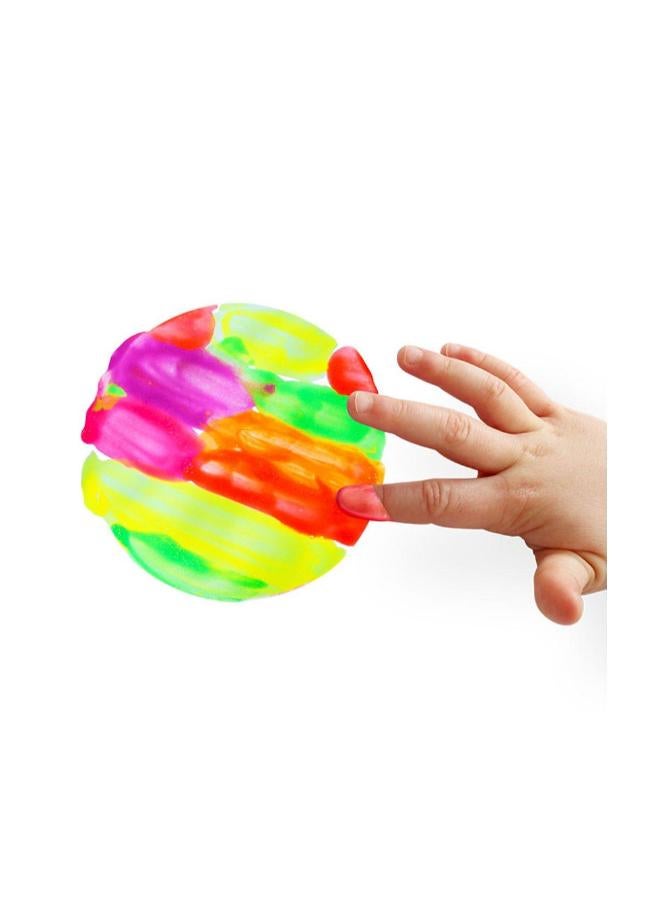 بريمو مجموعة من 6 ألوان للرسم بالأصابع الفوسفورية للأطفال - Image 2