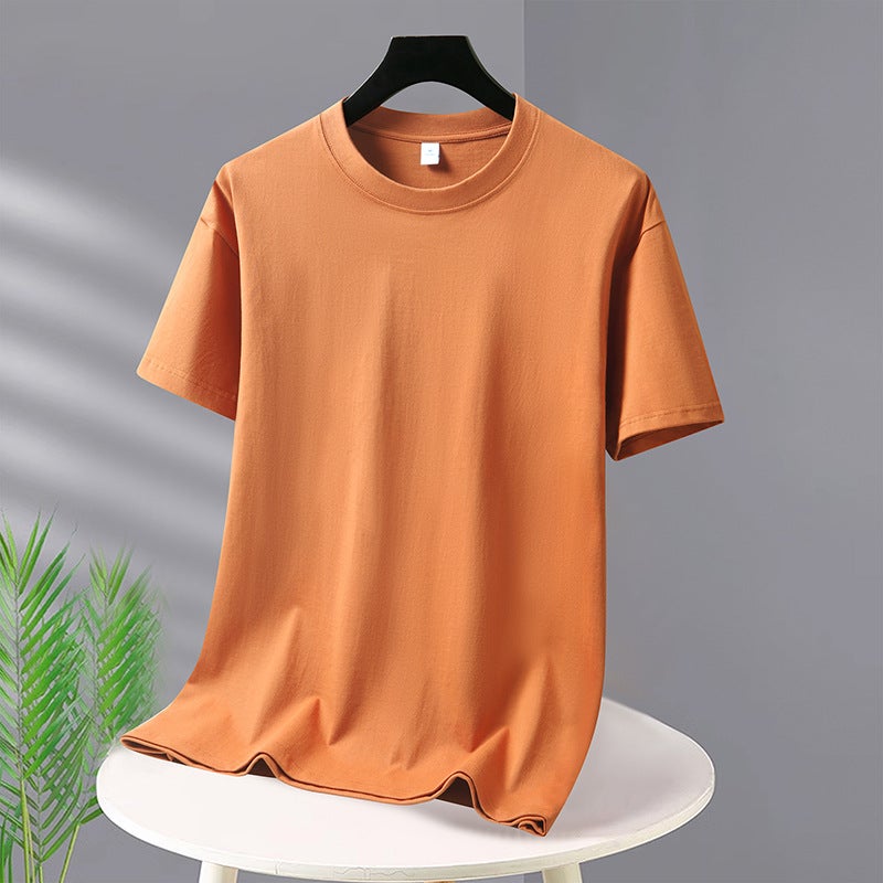 Heavy Cotton Short-Sleeved T-Shirt Men'S Casual All-Match T-Shirt Base Shirt Men'S Half-Sleeved Loose - Image 1