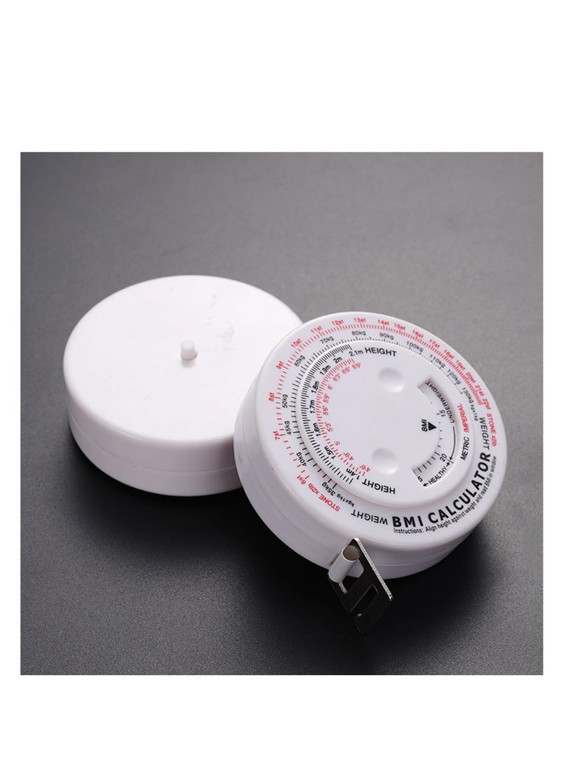 ECVV - ECVV BMI Measuring Tape BMI Wheel Calculator Body Mass Index Calculator, Body Tape Measure for Body Waist Weight Health Accurate Measurement - Image 1