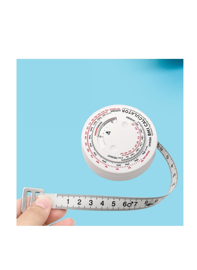 ECVV - ECVV BMI Measuring Tape BMI Wheel Calculator Body Mass Index Calculator, Body Tape Measure for Body Waist Weight Health Accurate Measurement - Image 1