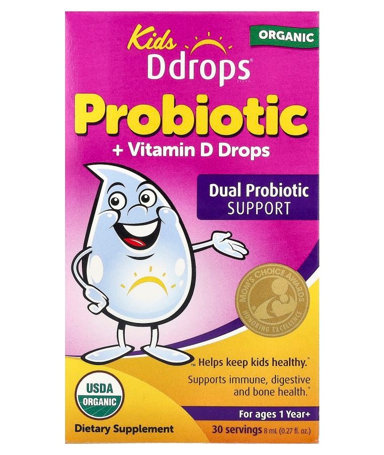 Organic Probiotic + Vitamin D Drops For Ages 1 year+ 0.27 fl oz (8 ml)