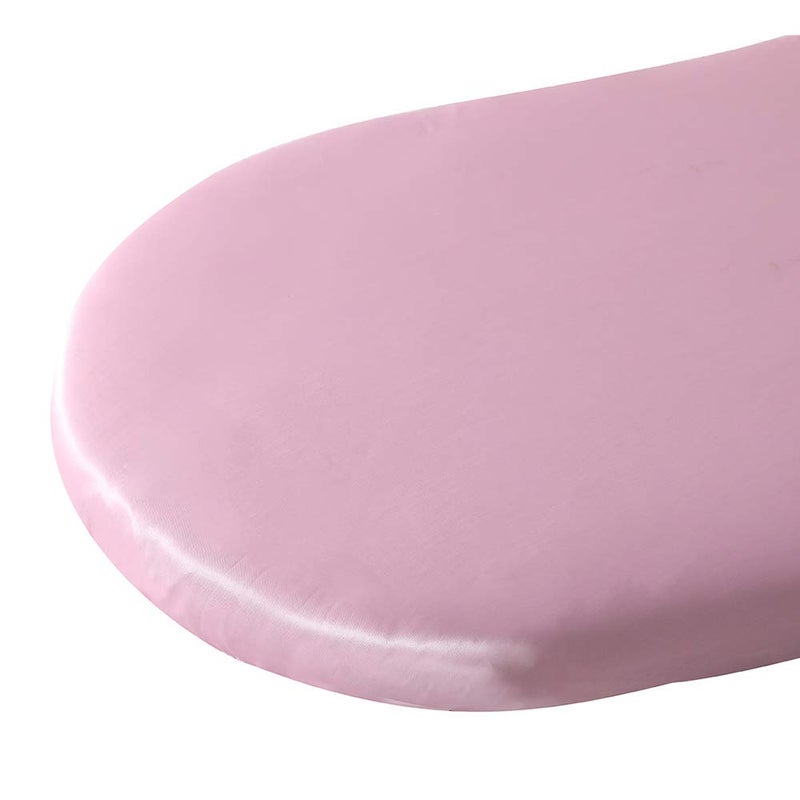 Pro Goleem Satin Bassinet Sheet Great for Baby Hair Soft Silk Feeling Sheet for Cradle or Bassinet Padï¼†Mattress for Girls Gift for Newborn and Infant Pink - Image 2