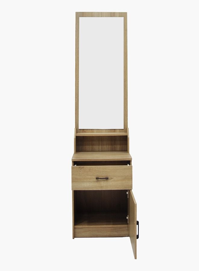 Home Box Oasis 3-Piece 1-Drawer 1-Door Tall Dresser Set With Mirror And Stool 60 x 180 x 41.5 cm - Image 3