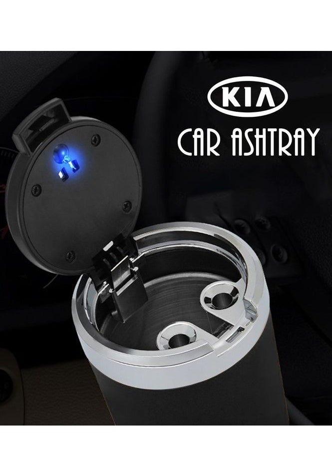 KIA Car Ashtray With Led Lights With Cover Creative Covered K I A - 1 PC  - Image 3