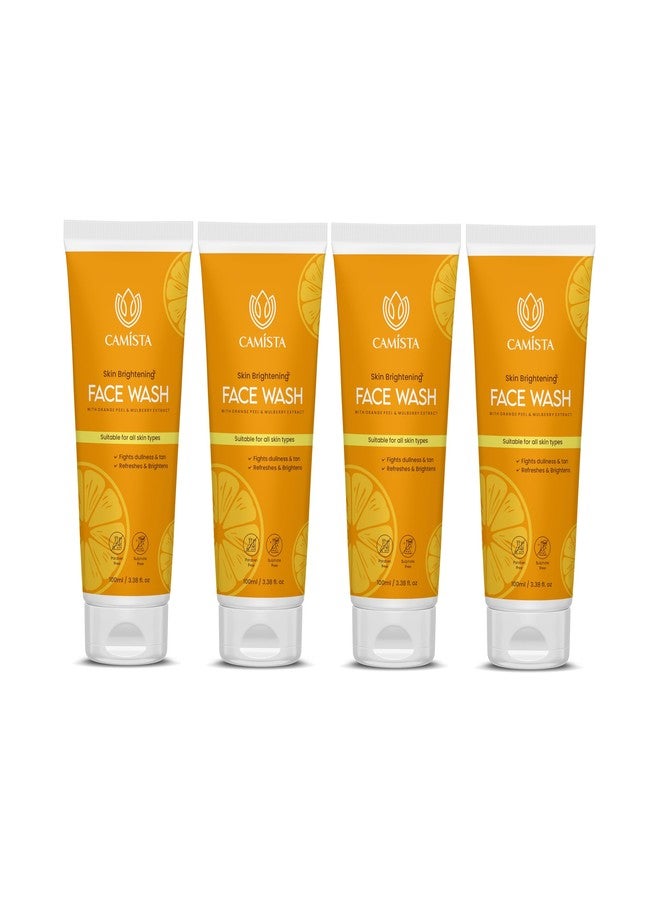 CAMISTA Skin Brightening Face Wash with Orange Peel & Mulberry Extract (400ml) - Vitamin C Enriched Citrus Formula for Even Skin Tone & Radiant Glow - Image 1