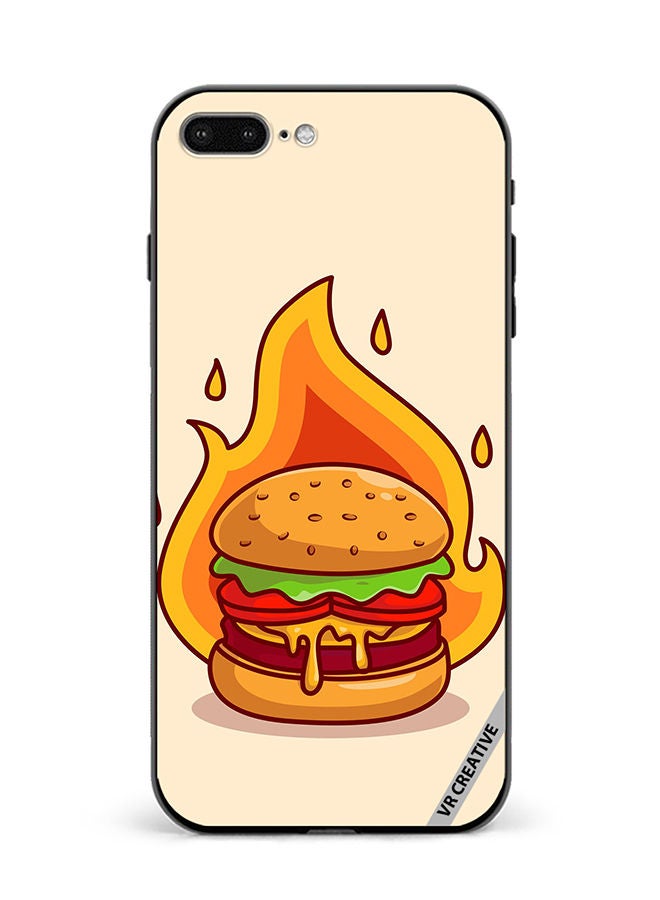 VR CREATIVE Protective Case Cover For Apple iPhone 7 Plus/8 Plus Burger Cheese Design Multicolour - Image 1