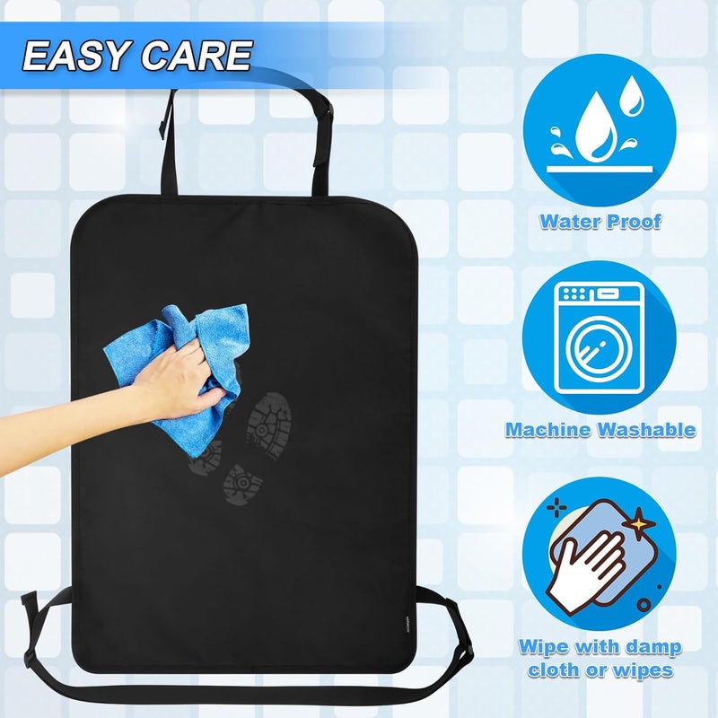 Homakover Heavy Duty Kick Mats Back Seat Protectors for Kids XLarge Durable Car Back Seat Cover Waterproof Sag Proof Kick Mats Back Seat Protector for Vehicles Protect from Dirt Mud  Scratches XLarge - Image 5