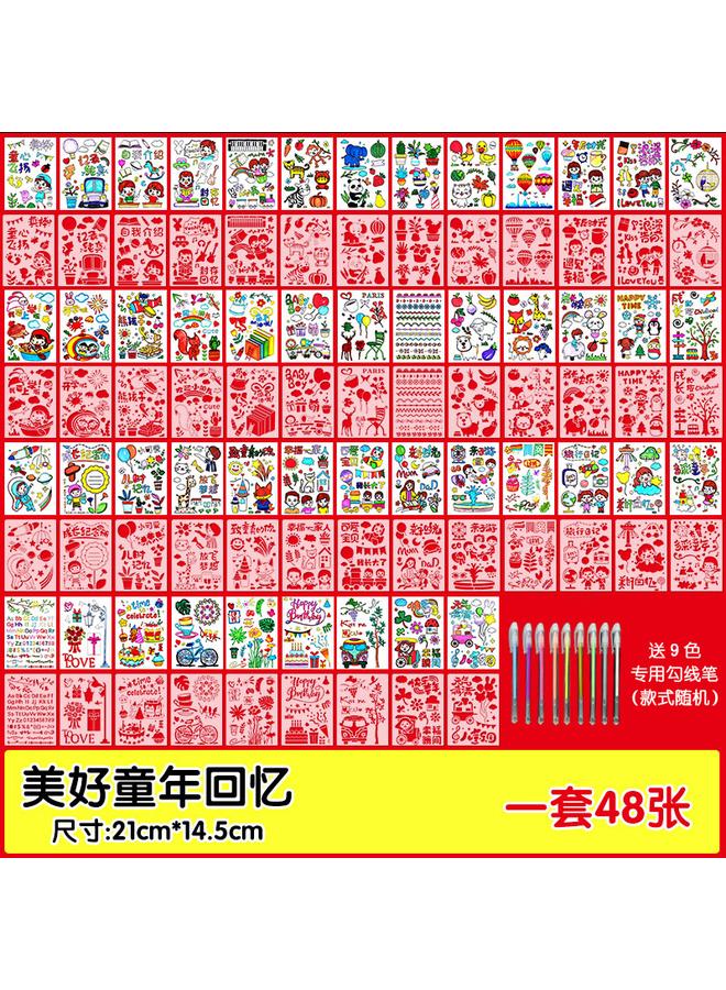 Bluejw Ll Growth Manual Decoration Material Suit Template Hand Account Journal Simple Homemade Small Fresh Cartoon Sticker - Image 1