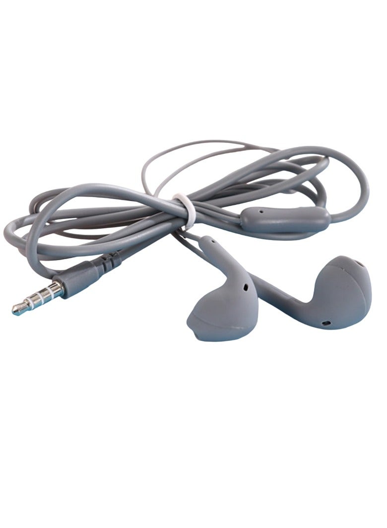 AROAQ 3.5mm Stereo In Ear Headphones, Universal Wired Control Earphone, Comfortable Hifi Sound Sports Music Earbuds, Portable Stylish Wired Headsets With Microphone And Button Control, (1pc, Grey) - Image 1