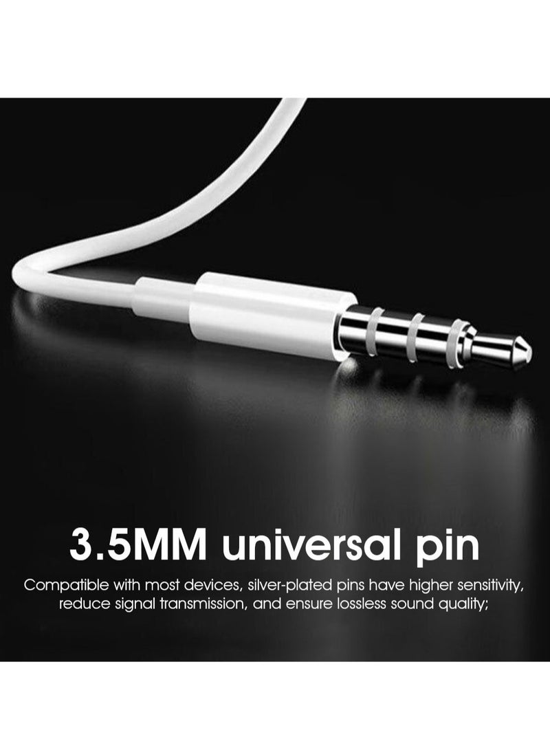 AROAQ 3.5mm Stereo In Ear Headphones, Universal Wired Control Earphone, Comfortable Hifi Sound Sports Music Earbuds, Portable Stylish Wired Headsets With Microphone And Button Control, (1pc, Grey) - Image 5