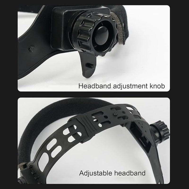 خوذة لحام ذات تعتيم تلقائي مقاس ب واقي وجه مقاوم للحرارة للطحن - Image 5