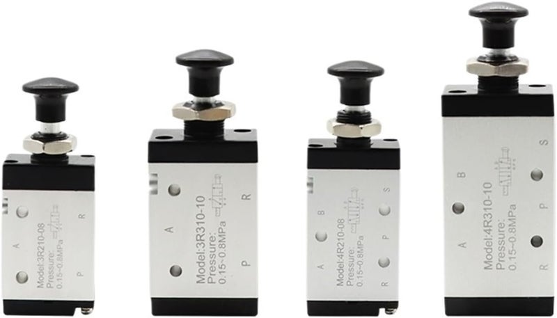 4R210-08 3R210-08 Manual Valve 2 Way 5 Position Push and Pull Pneumatic Switch of Directional Valve 4R310-10 3R310-10(4R310-10,6mm Fitting) - Image 4