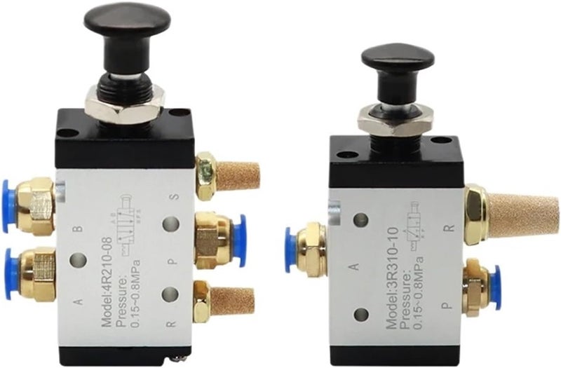 4R210-08 3R210-08 Manual Valve 2 Way 5 Position Push and Pull Pneumatic Switch of Directional Valve 4R310-10 3R310-10(4R310-10,6mm Fitting) - Image 3