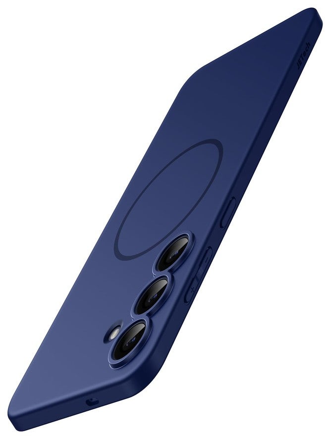 JETech Magnetic Slim Case for Samsung Galaxy S25 FE, Compatible with MagSafe, Camera Lens Full Protection, Ultra-Thin Lightweight Matte Finish Minimalist Phone Cover (Navy Blue) - Image 1
