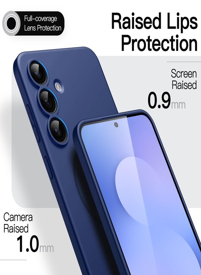 JETech Magnetic Slim Case for Samsung Galaxy S25 FE, Compatible with MagSafe, Camera Lens Full Protection, Ultra-Thin Lightweight Matte Finish Minimalist Phone Cover (Navy Blue) - Image 4