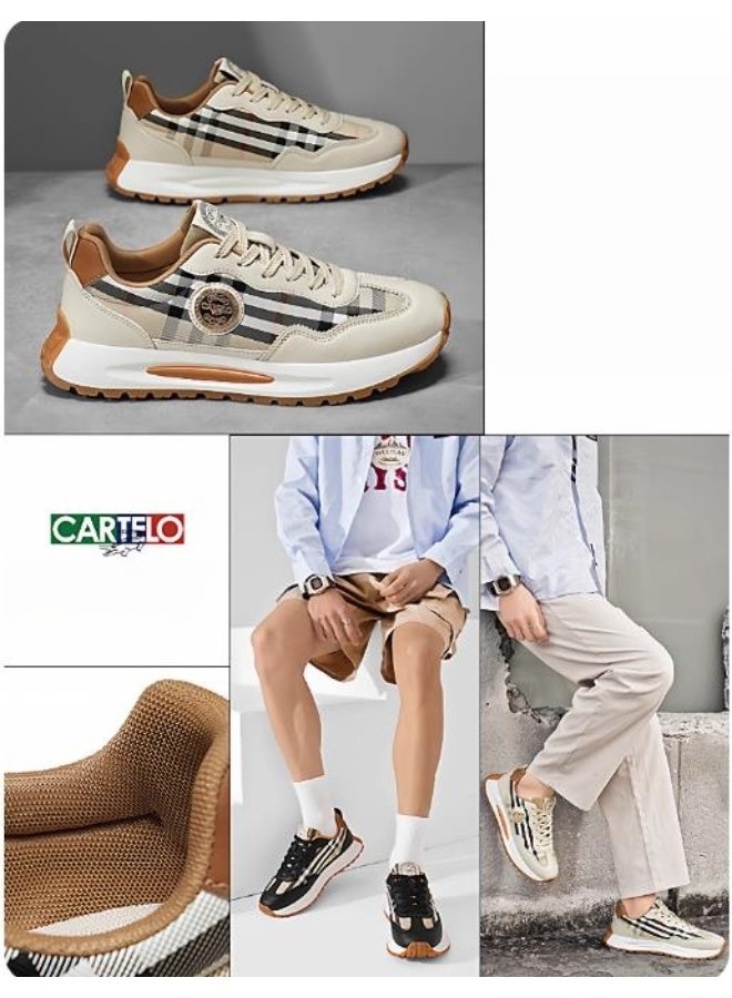 كارتيلو ارتفاع سولة سميكة للرجال يزيد من الأحذية الرياضية المريحة - Image 5