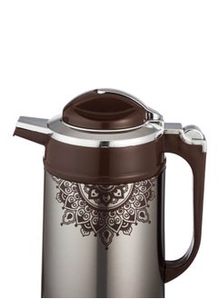 Bister Brown stainless steel thermos with beautiful engraving, capacity 1.9 liter  - Image 2