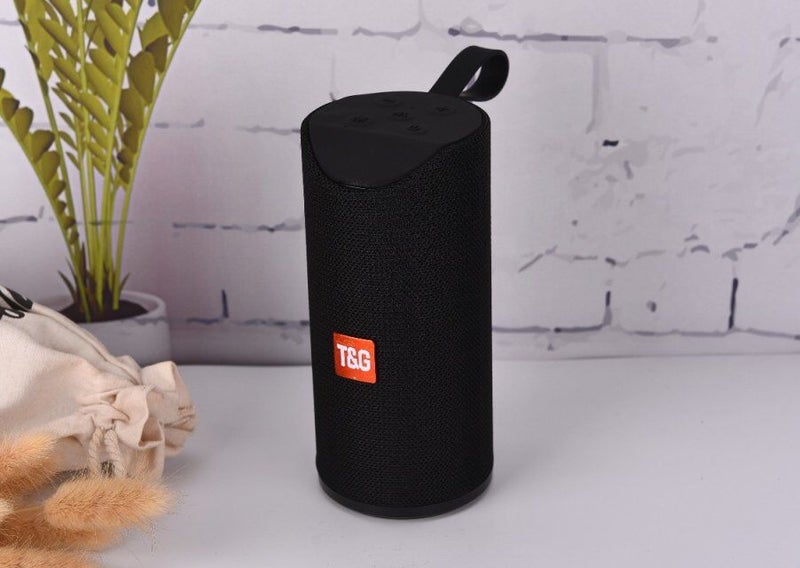 مكبر صوت بلوتوث TG113 الأكثر مبيعًا - ميني محمول من القماش مع مضخم صوت لاسلكي وفتحة بطاقات، هدية مثالية