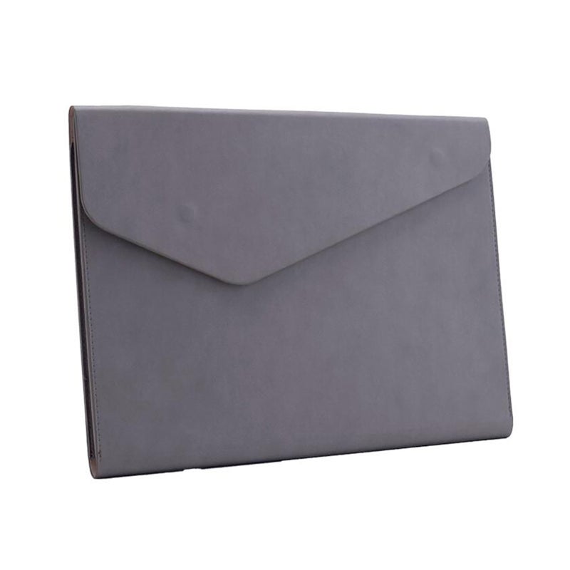 حقيبة ملفات A4 من الجلد الاصطناعي PU (PU Leather)، كيس وثائق، مجلد وثائق، منظم لتخزين العقود والفواتير والفواتير مع مقفل مغناطيسي للاستخدام في المستلزمات المكتبية والدراسية - Image 1
