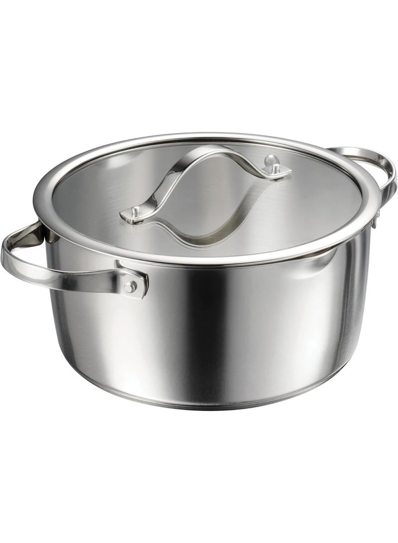 Tramontina Since 1911, 9-Piece Tempo Tri-Ply Base Stainless Steel Cookware Set with Glass Lids, Pots and Pans Kitchen Set, Induction-Ready, Oven-Safe, Dishwasher-Safe - Image 5