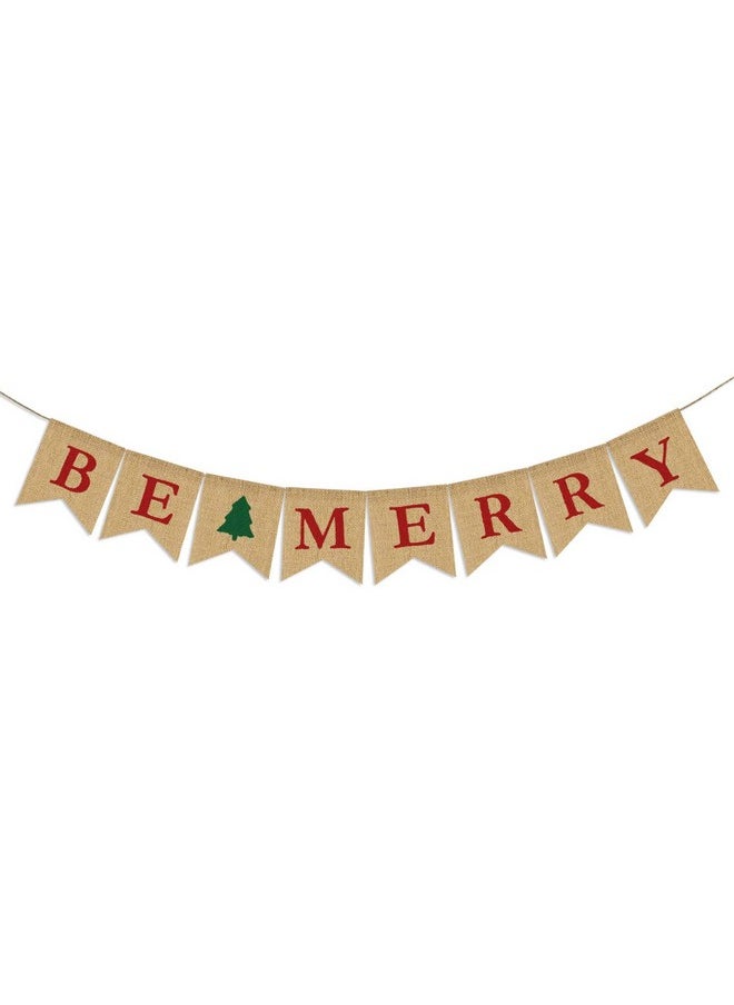 Be Merry Burlap Banner | Christmas Burlap Banner | Christmas tree Garland | Holiday Bunting | Home Garden Indoor Outdoor Banner | Natural Burlap Banner | Christmas Decor Decorations - pzsku/Z8046DBFEAB7B5A65EB1EZ/45/_/1741330012/2a6997ed-6f82-45a0-b079-615c33dbf1d2