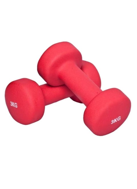 Neoprene Dumbbells - 3 Kg X 2