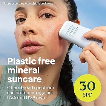 ATTITUDE Mineral Sunscreen Face Stick for Sensitive Skin SPF 30 EWG Verified PlasticFree Broad Spectrum UVAUVB Protection with Zinc Oxide Dermatologically Tested Vegan Unscented 20 g - Image 2