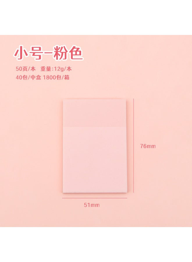 Pearlescent Frosted Sticky Notes For Students With High Appearance, Transparent Sticky Note Pads, Colorful Flash Note Pads - Image 1