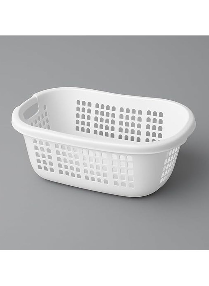 Master Gold Large Plastic Laundry Hamper for Clothes 66x46x25cm – Lightweight, Shatterproof Laundry Basket with Ventilation Holes & Comfort Handles – Ideal for Laundry Room, Bathroom, Dirty Clothes Storage  - Image 5