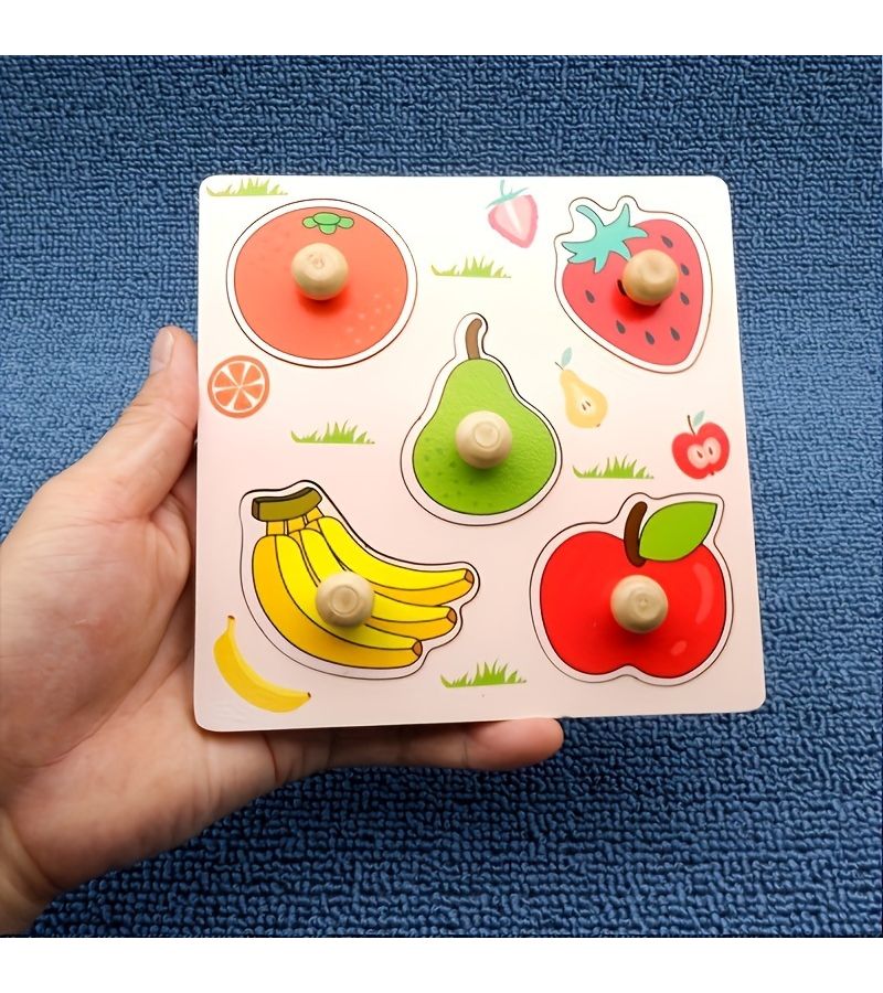 Kids Identification Boards 2pcs 3D Wooden Puzzle For Early Learning Handheld Jigsaw Educational Toy Party Game Activity Holiday Gift - Image 4
