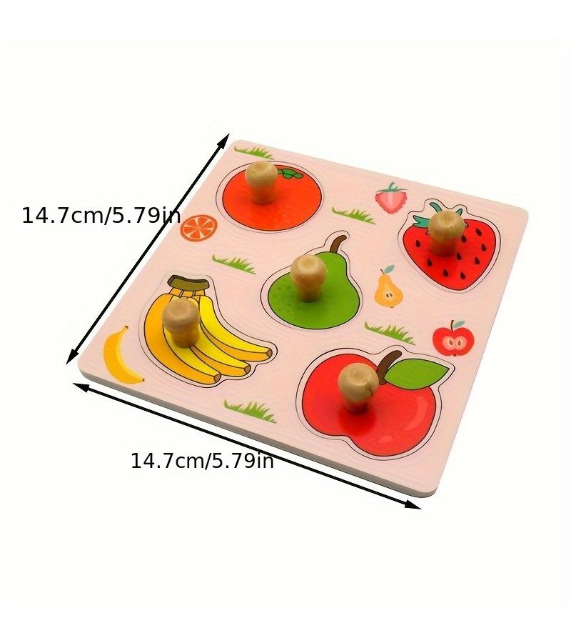 Kids Identification Boards 2pcs 3D Wooden Puzzle For Early Learning Handheld Jigsaw Educational Toy Party Game Activity Holiday Gift - Image 3