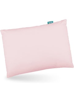 Biloban Biloban Toddler Pillow 2 Pack with Pillowcase (13 x 18), Cotton Kid Pillow for Sleeping, Machine Washable Soft Travel Pillow, Toddler Use Only, Age 2 to 5 (Gray & Pink)  - Image 5