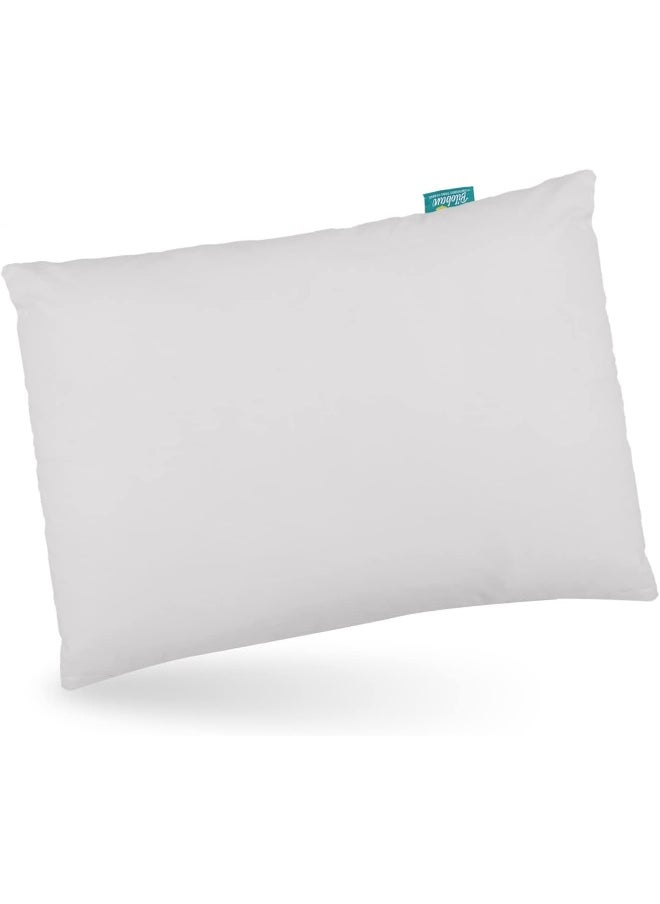 Biloban - Biloban Toddler Pillow 2 Pack with Pillowcase (13 x 18), Cotton Kid Pillow for Sleeping, Machine Washable Soft Travel Pillow, Toddler Use Only, Age 2 to 5 (Gray & Pink) - Image 1