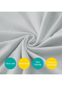 Biloban Biloban Toddler Pillow 2 Pack with Pillowcase (13 x 18), Cotton Kid Pillow for Sleeping, Machine Washable Soft Travel Pillow, Toddler Use Only, Age 2 to 5 (Gray & Pink)  - Image 4